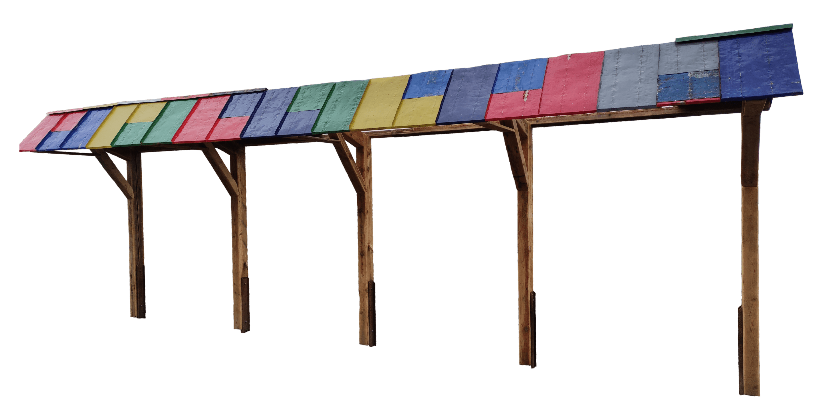 Blech/Holz 9x3x2m